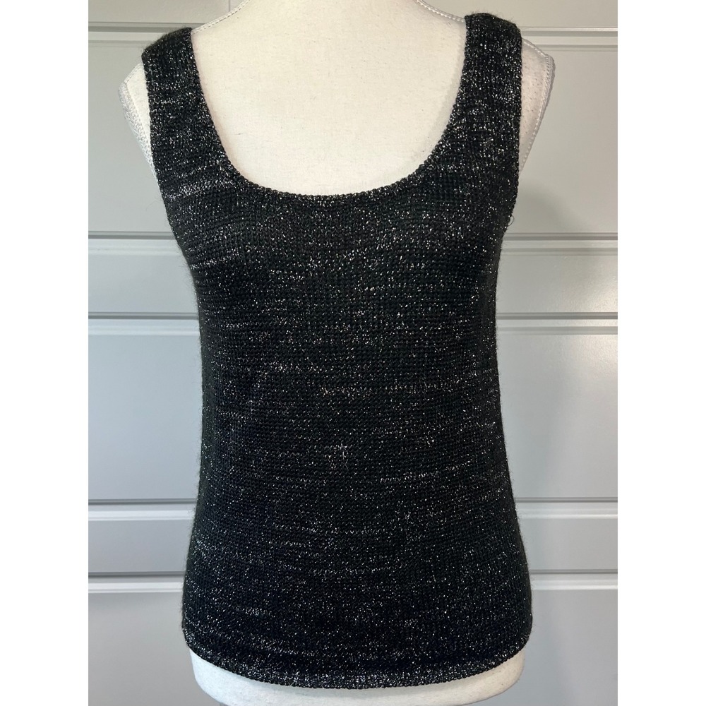 Liz Claiborne Metallic‎ Tank Top Sleeveless Sparkle Knit Party Top M